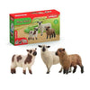 Statuetta trio di pecore, per bambini dai 3 anni, 5 x 19 x 11 cm - Schleich 42660 FARM WORLD