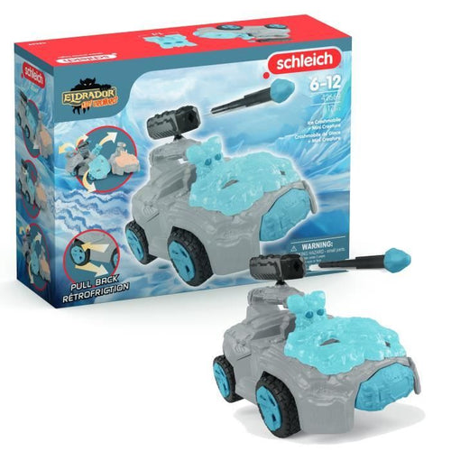 SCHLEICH - 42669 ELDRADOR CREATURES Ice Crashmobile con Mini Creatura - Set di auto con figura fantastica