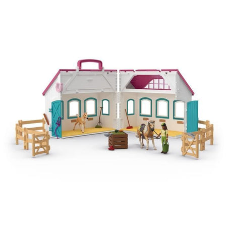 SCHLEICH 42703 Horse Club Set stalla trasportabile, da 4 anni