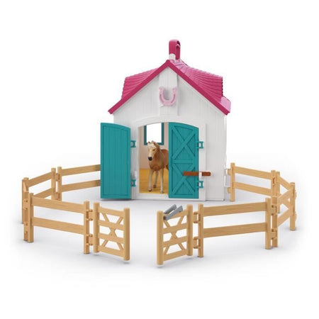 SCHLEICH 42703 Horse Club Set stalla trasportabile, da 4 anni