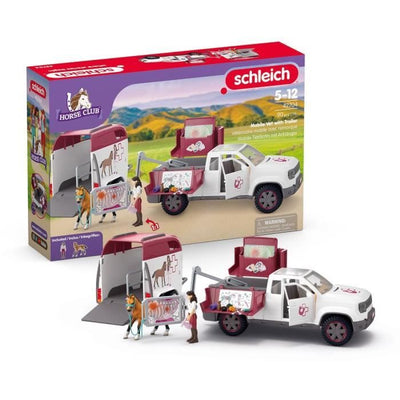Set veterinario mobile con rimorchio, SCHLEICH 42704 Horse Club