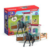 Scatola per cavalli Lisa e Storm, statuetta e accessori per cavalli, SCHLEICH 42709 Horse Club, 5 anni