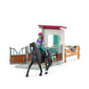 Scatola per cavalli Lisa e Storm, statuetta e accessori per cavalli, SCHLEICH 42709 Horse Club, 5 anni