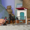 Scatola per cavalli Lisa e Storm, statuetta e accessori per cavalli, SCHLEICH 42709 Horse Club, 5 anni