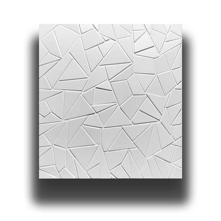 €3,49 pannello per boiserie a parete, rivestimento cassonato a soffitto e porte in PVC 3D 50X50cm mod. SCHEGGE