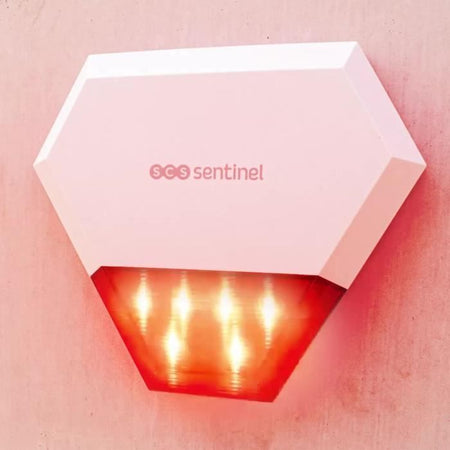 Sirena da esterno cablata aggiuntiva KitAlarm - SCS SENTINEL - Portata 80m - Allarme sonoro e luminoso