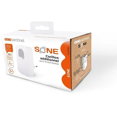 Suoneria aggiuntiva - SCS SENTINEL - SONE & SONE + - CAC0053 - Senza fili e senza batteria
