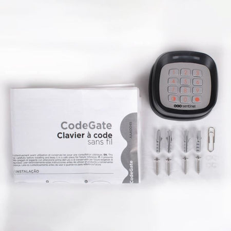 Tastiera a codice senza fili - SCS SENTINEL - CodeGate - Per cancello o porta di garage - Portata 50 m - Batterie non incluse