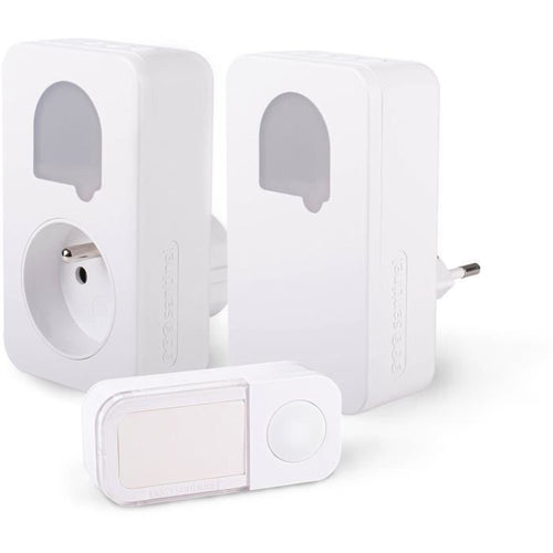 Campanelli - SCS SENTINEL - SONE DUO - Senza fili e senza batteria - Set da 2 - Portata 150+50 metri - Autoalimentato