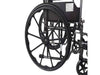 Sedia a rotelle S220 Sevilla in acciaio con ruote grandi, 110 kg