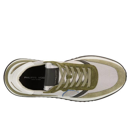 Philippe Model sneaker uomo philippe model - tropez 2.1 low man - verde militare da uomo