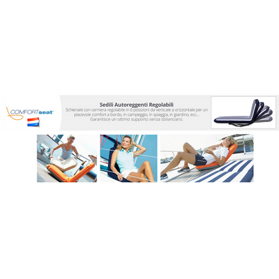 Sedile Comfort Regular Blu-Bianco