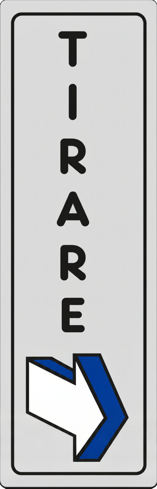 Segnaletica Adesiva 170X45 Tirare