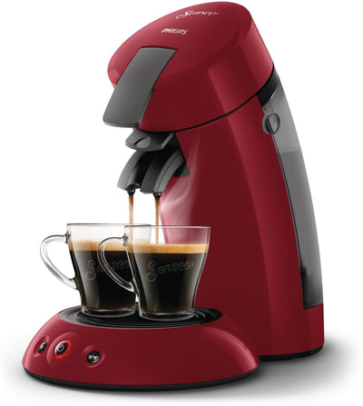 Philips HD6553/81 SENSEO ORIGINAL macchina per caffè a cialde, Aroma Booster, Crema Pus, 1 o 2 tazze, Rosso