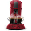 Philips HD6553/81 SENSEO ORIGINAL macchina per caffè a cialde, Aroma Booster, Crema Pus, 1 o 2 tazze, Rosso