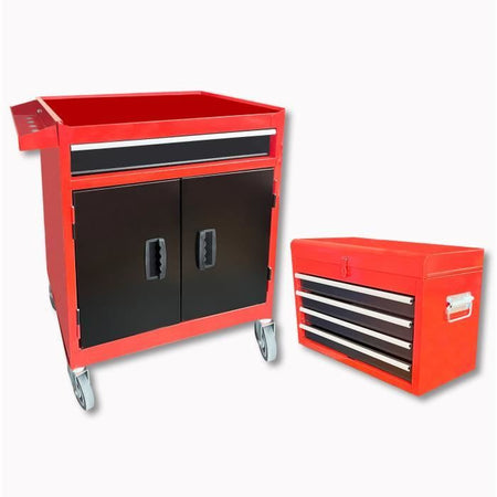 Carro de taller DOMAC con 7 cajones metálicos con contenedor vacío