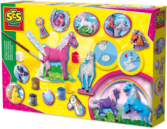 SES CREATIVE Stampaggio e pittura - Cavalli fantasy