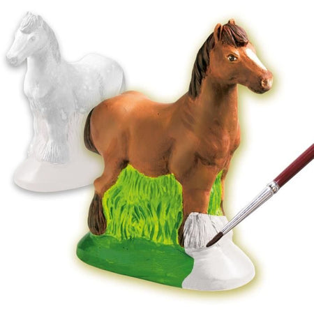 Stampaggio e pittura - Cavallo - SES CREATIVE - Stampo in lattice, supporto per asciugatura, gesso, vernice e pennello inclusi