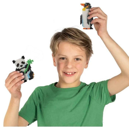 Perline da stirare - Animali del mondo - SES CREATIVE - Crea vari animali con 3500 perline e istruzioni.