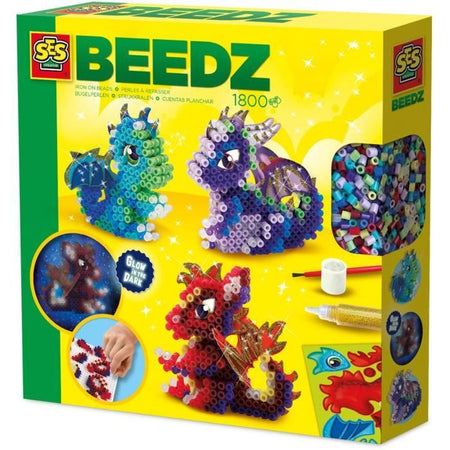 Perline da stirare - Draghi - SES CREATIVE - Realizza 3 tipi di draghi in 3D.