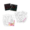Libro di attività da colorare di paillettes 3 in 1