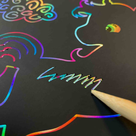 Libro di attività da colorare di paillettes 3 in 1