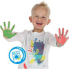Pittura a dita 6 colori x 45ml - SES CREATIVE - Intensità del colore e facilità di lavaggio.