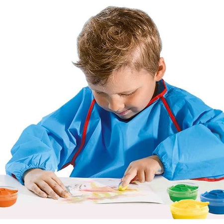 Pittura a dita 6 colori x 45ml - SES CREATIVE - Intensità del colore e facilità di lavaggio.