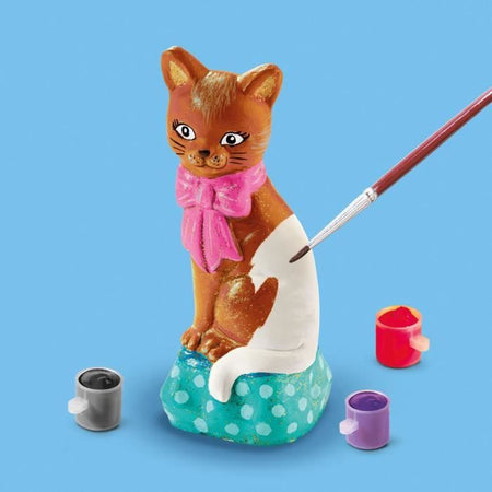 Modellare e dipingere - Gatto - Hobby creativi - SES CREATIVE - Per realizzare gatti con 6 colori di vernice.