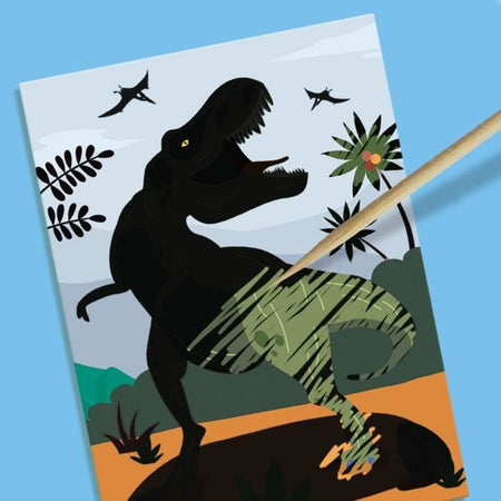 Dinosauri 2 in 1 - Modellare, dipingere e graffiare - Hobby creativi - SES CREATIVE - Modellare, dipingere e graffiare i dinosauri.