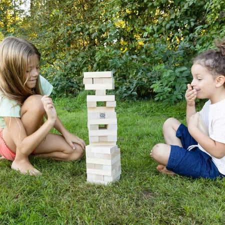 XXL Tumbling Tower - Gioco di abilità - SES CREATIVE - Versione XXL per esterni, emozionante per bambini e adulti.