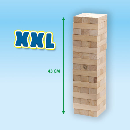 XXL Tumbling Tower - Gioco di abilità - SES CREATIVE - Versione XXL per esterni, emozionante per bambini e adulti.