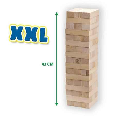 XXL Tumbling Tower - Gioco di abilità - SES CREATIVE - Versione XXL per esterni, emozionante per bambini e adulti.