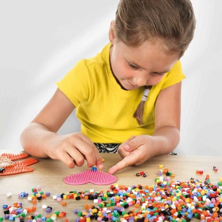 Mix di perline da stirare - 9000 scatole alla moda - SES CREATIVE - 9000 perline in colori vivaci.