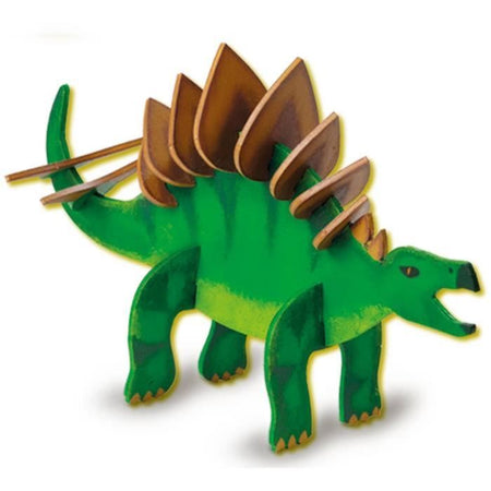 Dinosauro in legno che si illumina al buio - Kit fai da te - SES CREATIVE - Crea il tuo dinosauro che si illumina al buio.