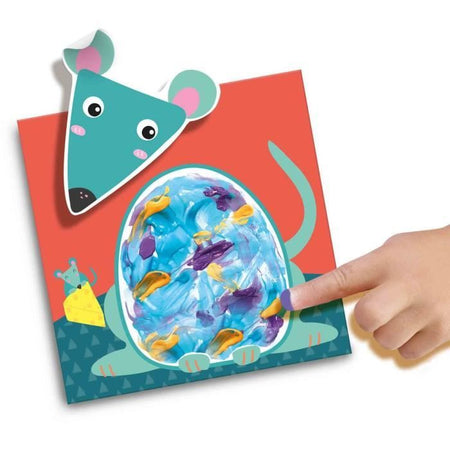 Il mio primo - Pittura con le dita - Animali - SES CREATIVE - Dipingi 8 carte di animali felici.