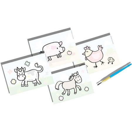 SES CREATIVE - 14455 - Colorare in acqua - Animali da fattoria