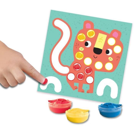 SES CREATIVE - Il mio primo - 3 in 1 Finger painting, colorazione e forme di adesivi