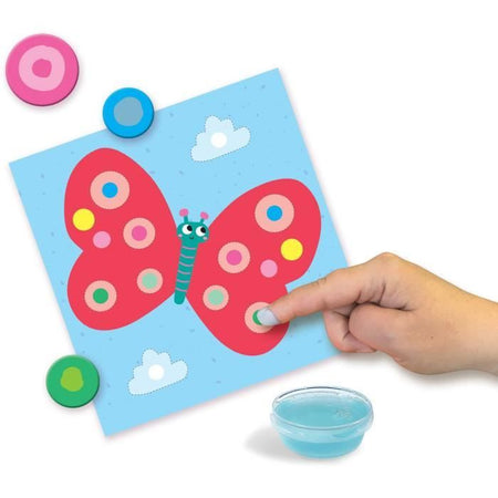 SES CREATIVE - Il mio primo - 3 in 1 Finger painting, colorazione e forme di adesivi