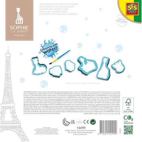Sophie La Girafe - Colorazione dell'acqua nel bagno