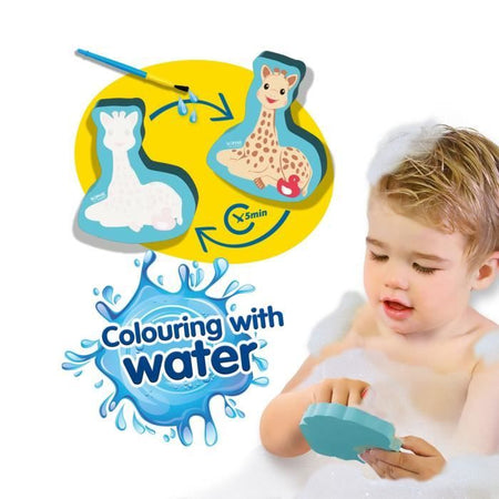 Sophie La Girafe - Colorazione dell'acqua nel bagno