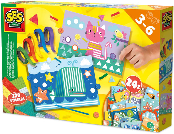 SES CREATIVE - Imparo a incollare e riconoscere le forme