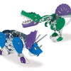 Kit di costruzione di dinosauri in metallo - Triceratops e Spinosaurus