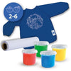 SES CREATIVE - Kit per pittura con le dita con grembiule Eco - 100% riciclato