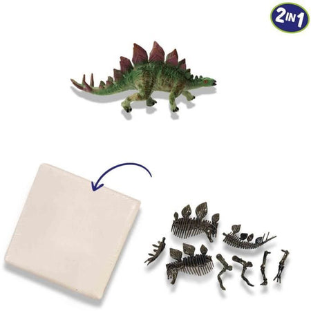 Scavo di dinosauri e scheletri 2 in 1 - Stegosaurus - SES CREATIVE
