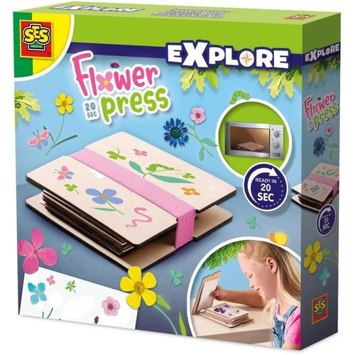 Pressa per fiori 20 sec. - Hobby creativi - SES CREATIVE - Pressa i fiori più belli per creazioni eleganti.
