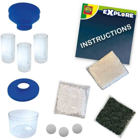 Filtro per la pulizia dell'acqua - Giocattolo educativo - SES CREATIVE - Scopri la scienza e la natura con il filtro dell'acqua.