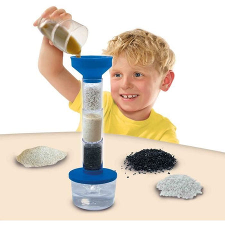 Filtro per la pulizia dell'acqua - Giocattolo educativo - SES CREATIVE - Scopri la scienza e la natura con il filtro dell'acqua.