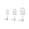 Set 3 Lucchetti Inox 40Mm 1 Chiav