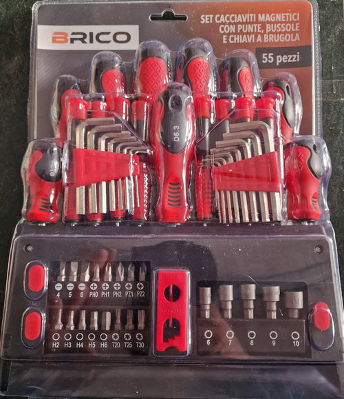 Set Giraviti Pz.55 Magn. C/Punte Bussole E Brucole